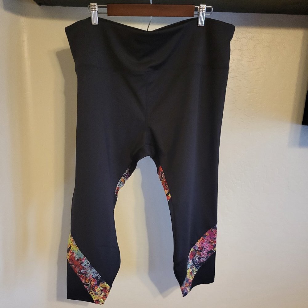 Soulgani Active Leggings Size 2XP Heart of It All Ohio Twin Soul Black NIP - Picture 2 of 11
